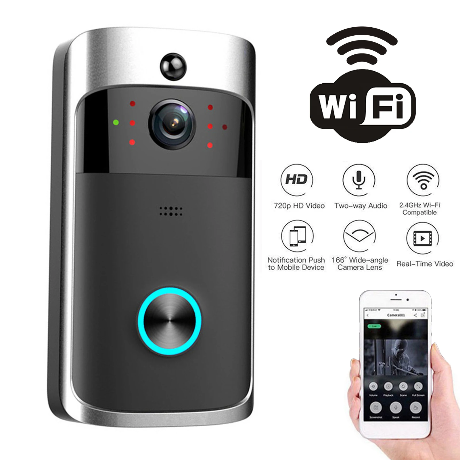 Home Security Premium - 2026 NUOVO V5 Videocitofono Campanello senza