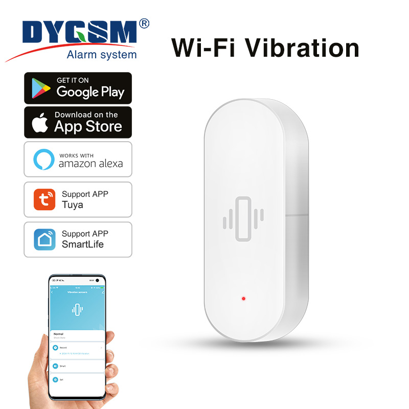 Home Security Alexa - Sensore di vibrazione WiFi Tuya, rilevamento