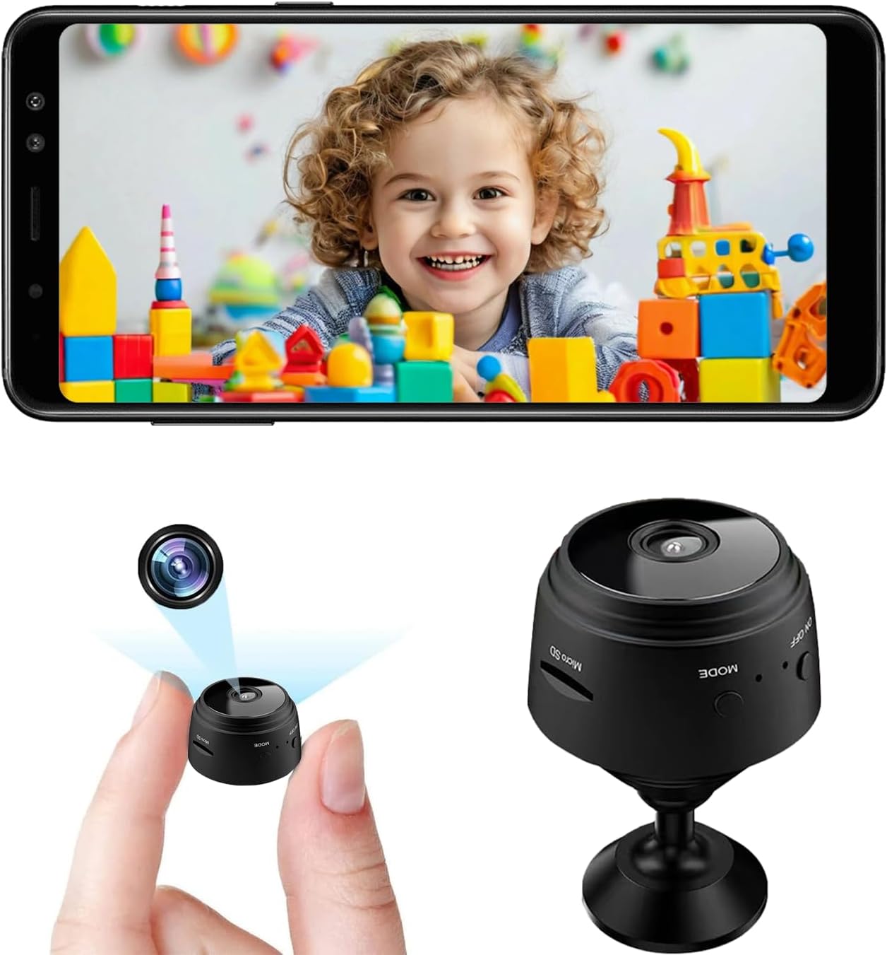 Home Security Prices - Mini Telecamera di Sicurezza, Videocamera WiFi