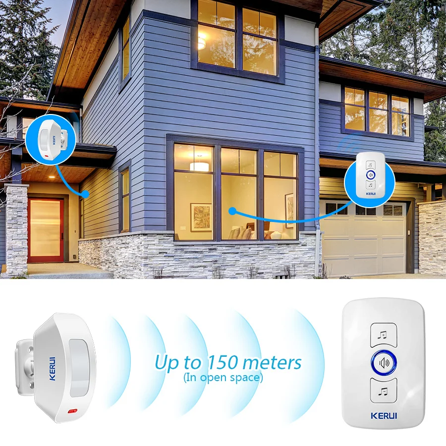 Home Security Bell - KERUI Campanello senza fili Sicurezza domestica