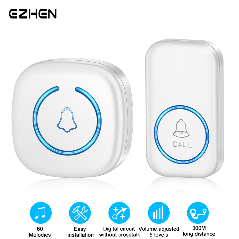 Home Security Bell - EZHEN Campanello senza fili intelligente Campanello
