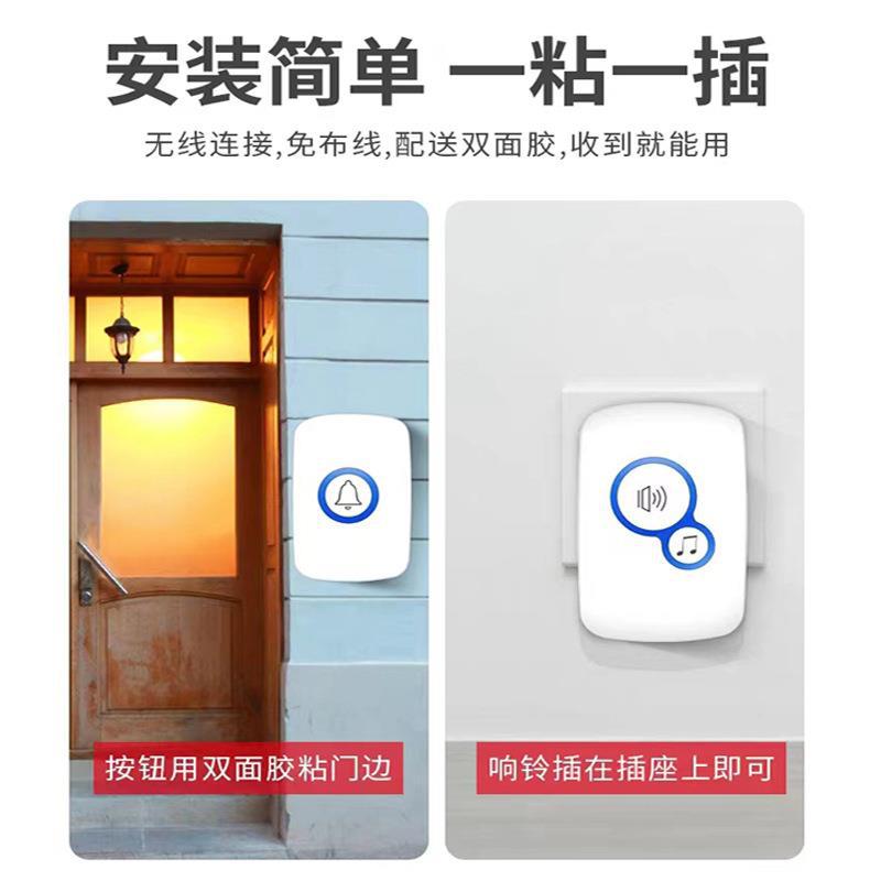 Home Security Bell - Campanello per porta con campanello di