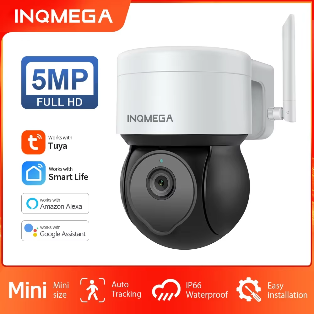 Home Security Alexa - INQMEGA 5MP Tuya Telecamera PTZ esterna