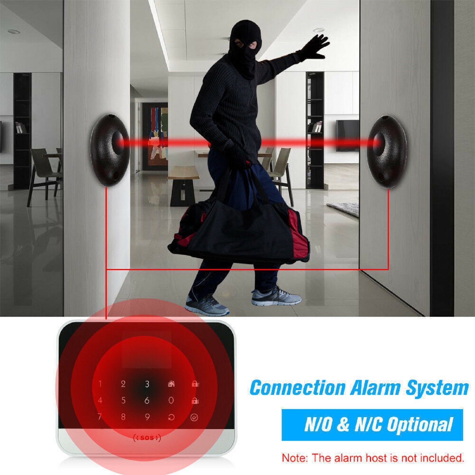 Home Security Laser System - Sensore laser a infrarossi a raggio