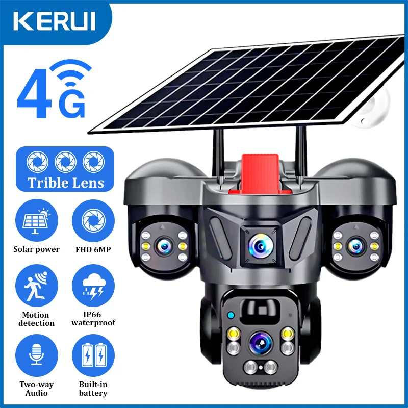 Home Security Prices - KERUI PTZ Esterno 6MP 4G SIM
