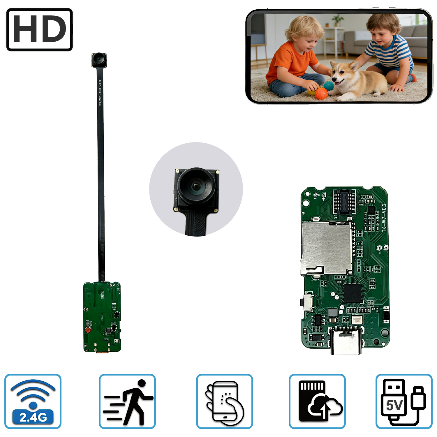 Modulo PCBA per Telecamera di  - Home Security Hidden Cameras recensione e prezzo