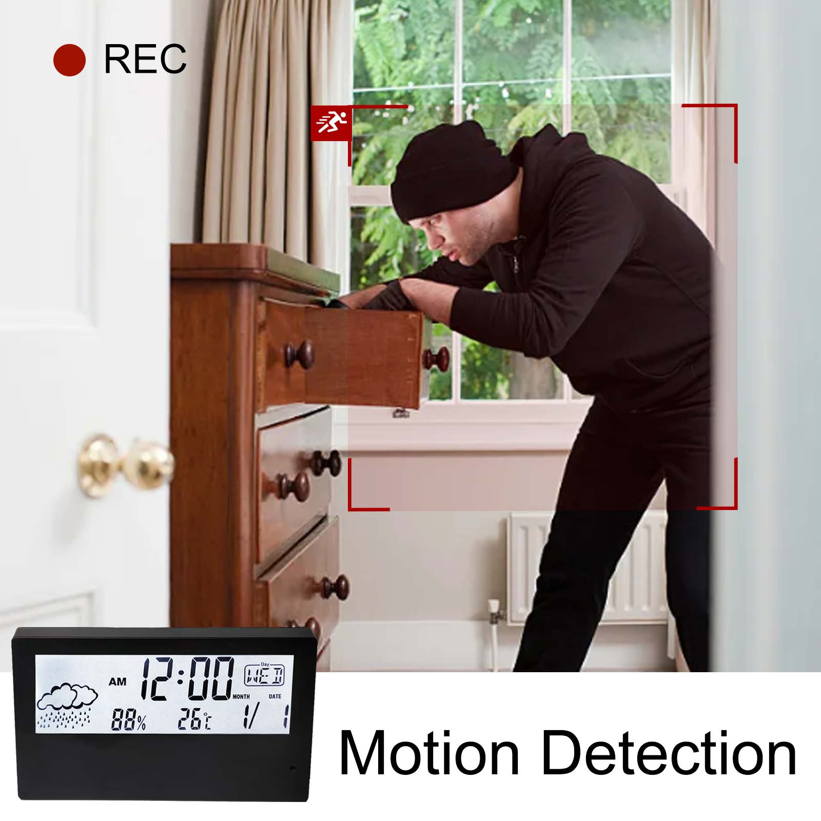 Telecamera sveglia wireless 4K - Hidden Camera Clock recensione e prezzo