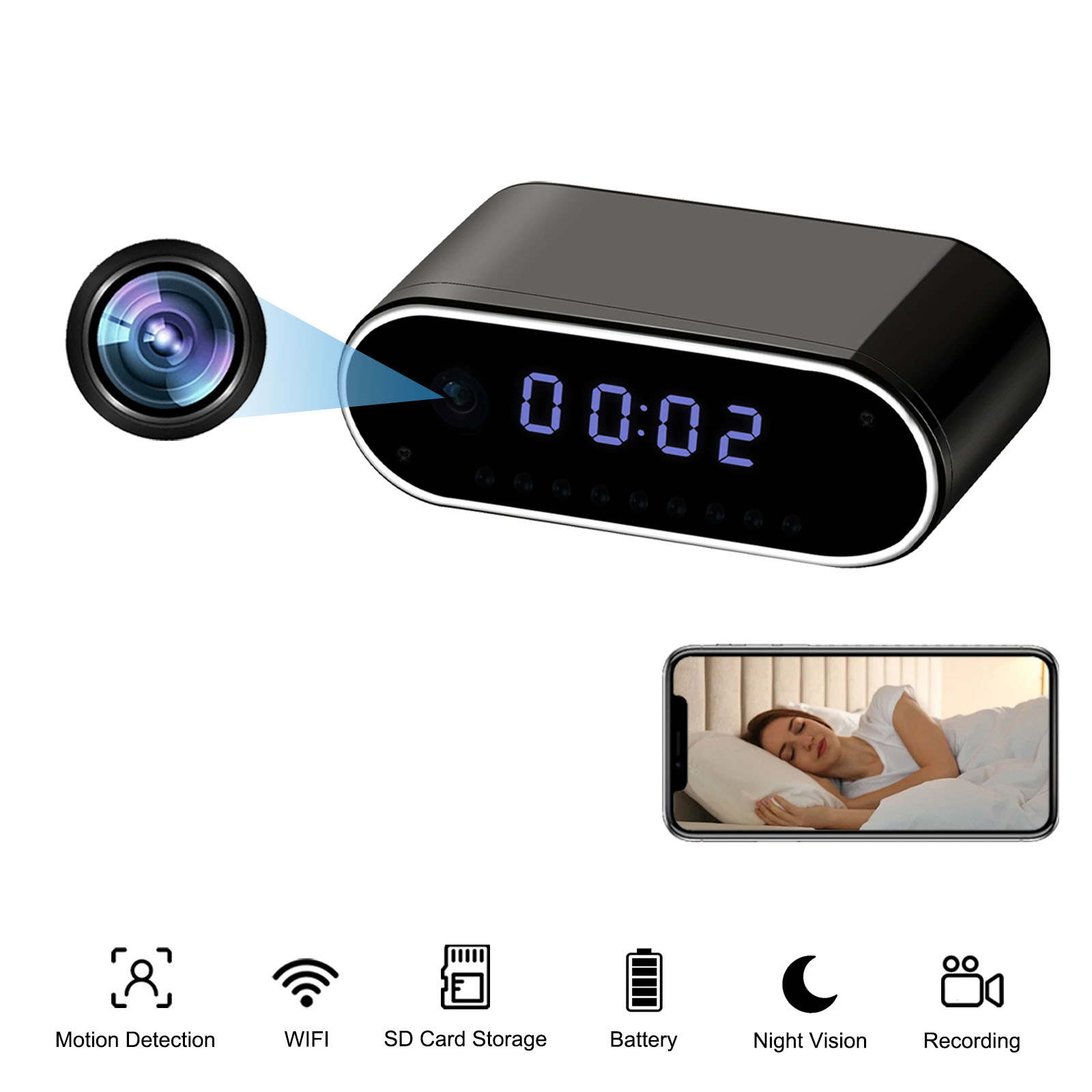 Fotocamera con orologio digita - Hidden Camera Clock recensione e prezzo