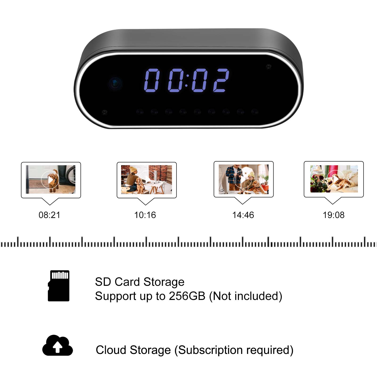 Fotocamera con orologio digita - Hidden Camera Clock recensione e prezzo