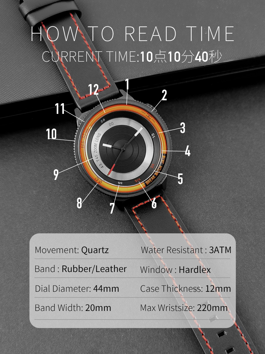 BREAK Black Camera Series uomo - Hidden Camera Clock recensione e prezzo