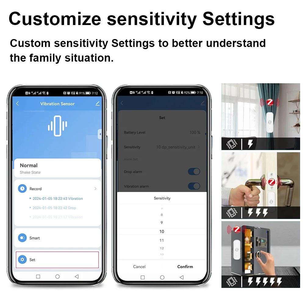 Smart ZigBee Sensore di Vibraz - Home Security Devices recensione e prezzo