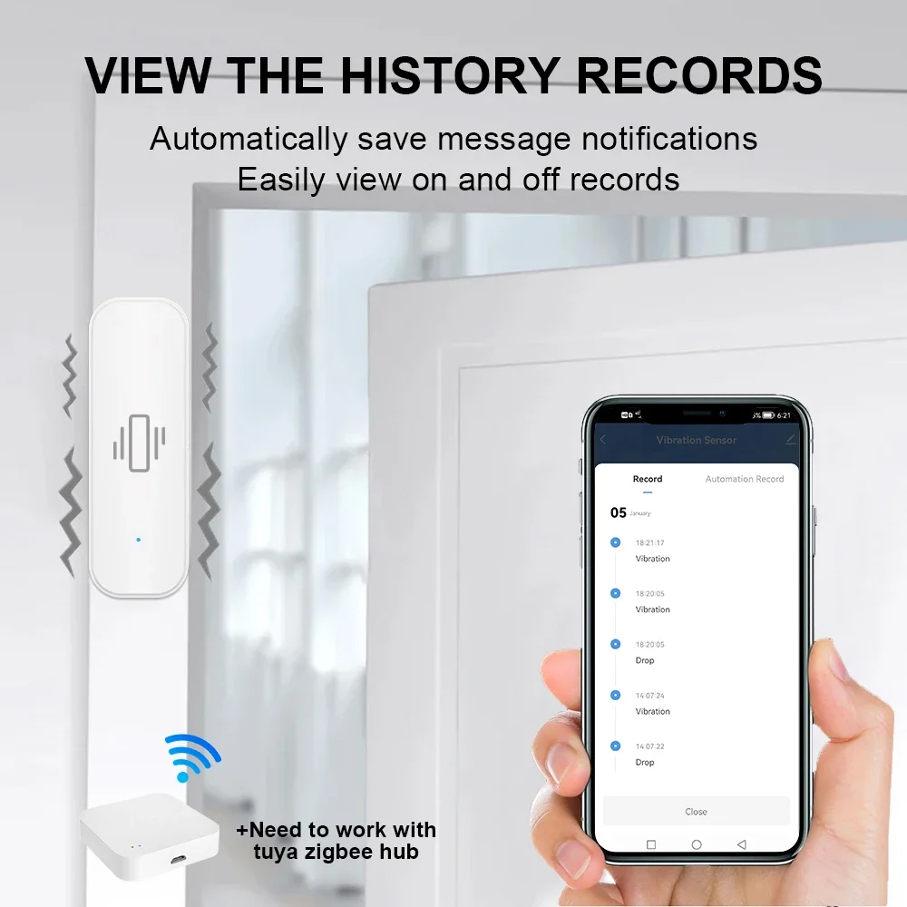 Smart ZigBee Sensore di Vibraz - Home Security Devices recensione e prezzo