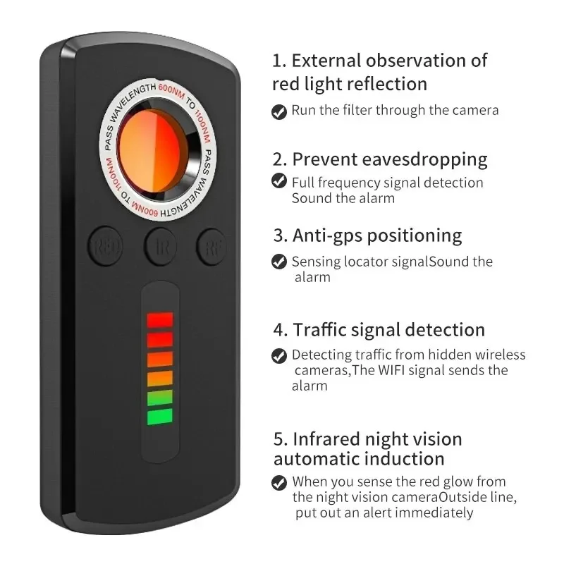 Rilevatore di Telecamere Nasco - Home Security Hidden Cameras recensione e prezzo