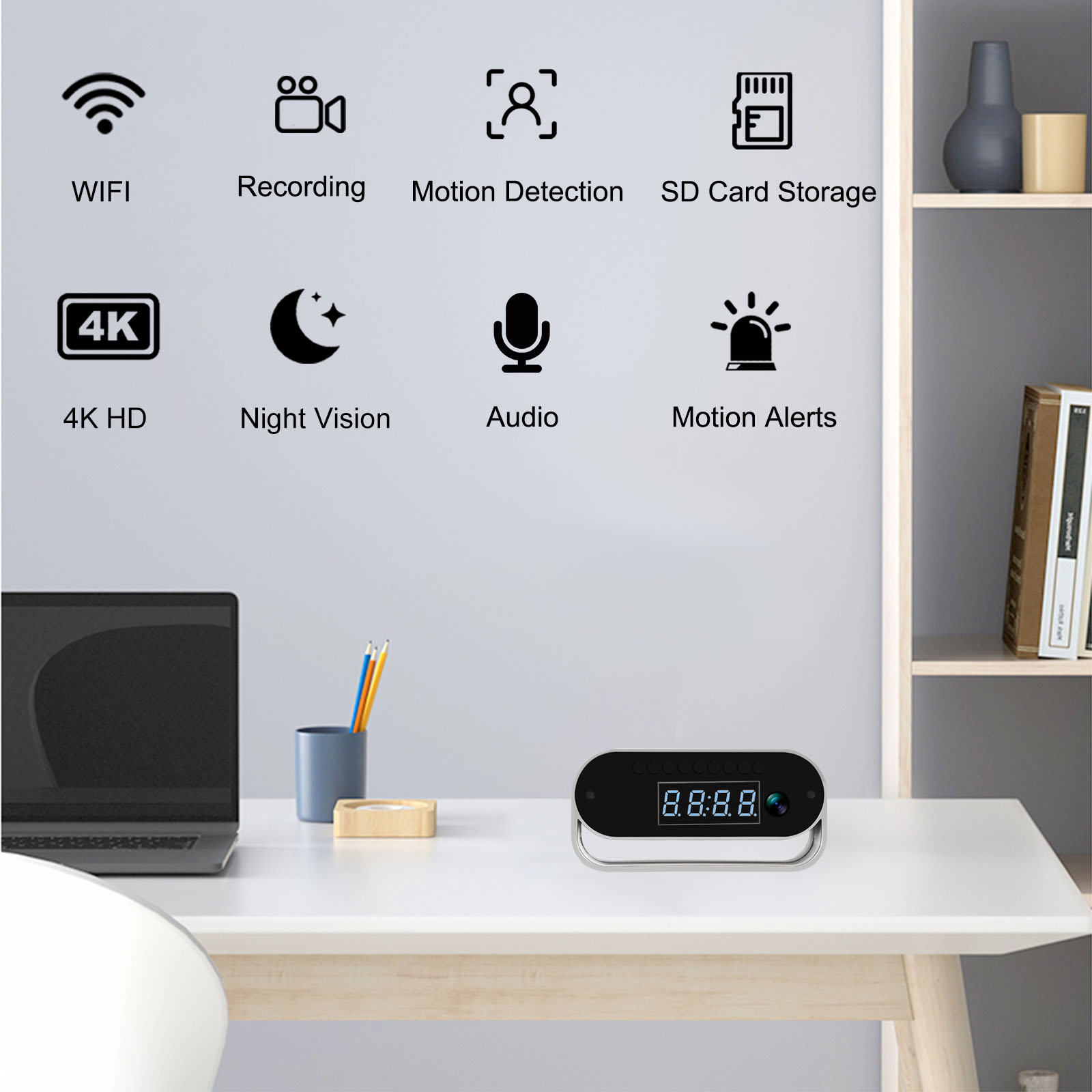 Orologio con telecamera HD 4K- - Hidden Camera Clock recensione e prezzo