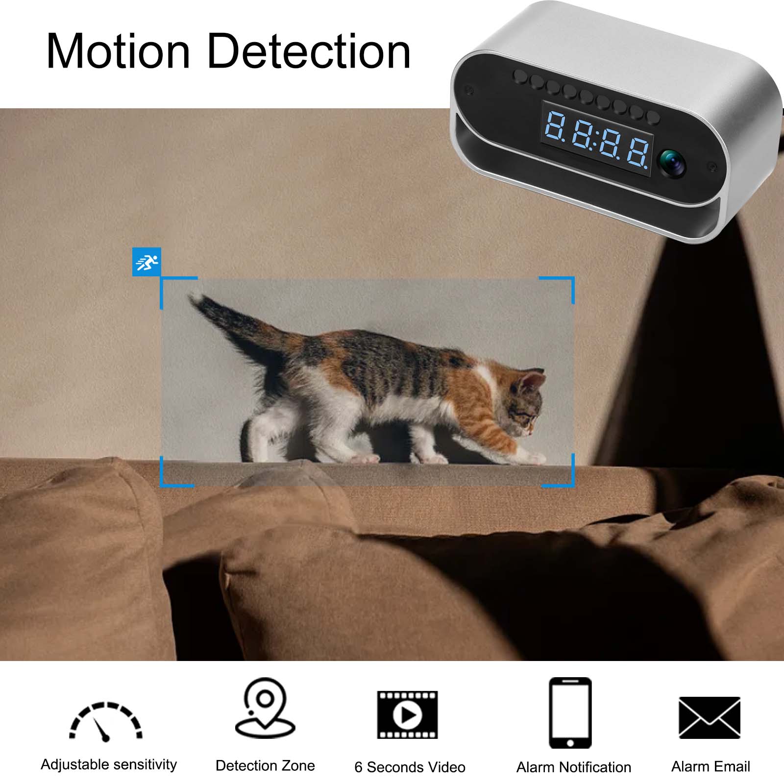 Orologio con telecamera HD 4K- - Hidden Camera Clock recensione e prezzo