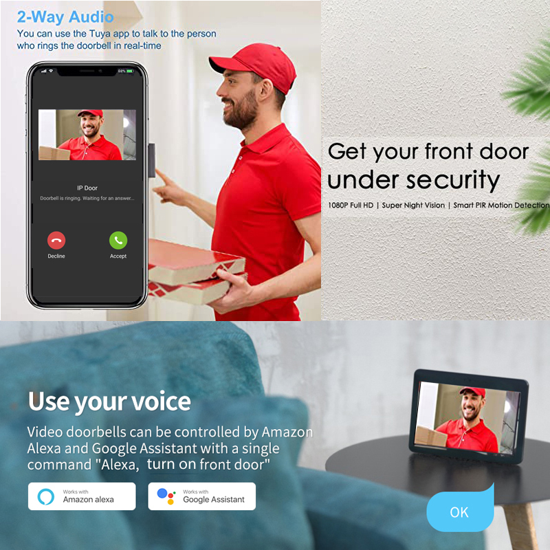 Tuya Smart 1080P Campanello Te - Home Security Doorbell Camera recensione e prezzo