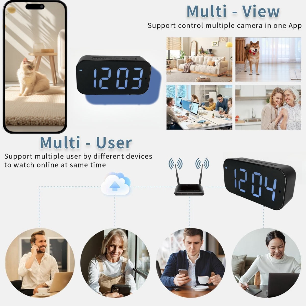 Telecamera Sveglia HD 1080P WI - Hidden Camera Clock recensione e prezzo