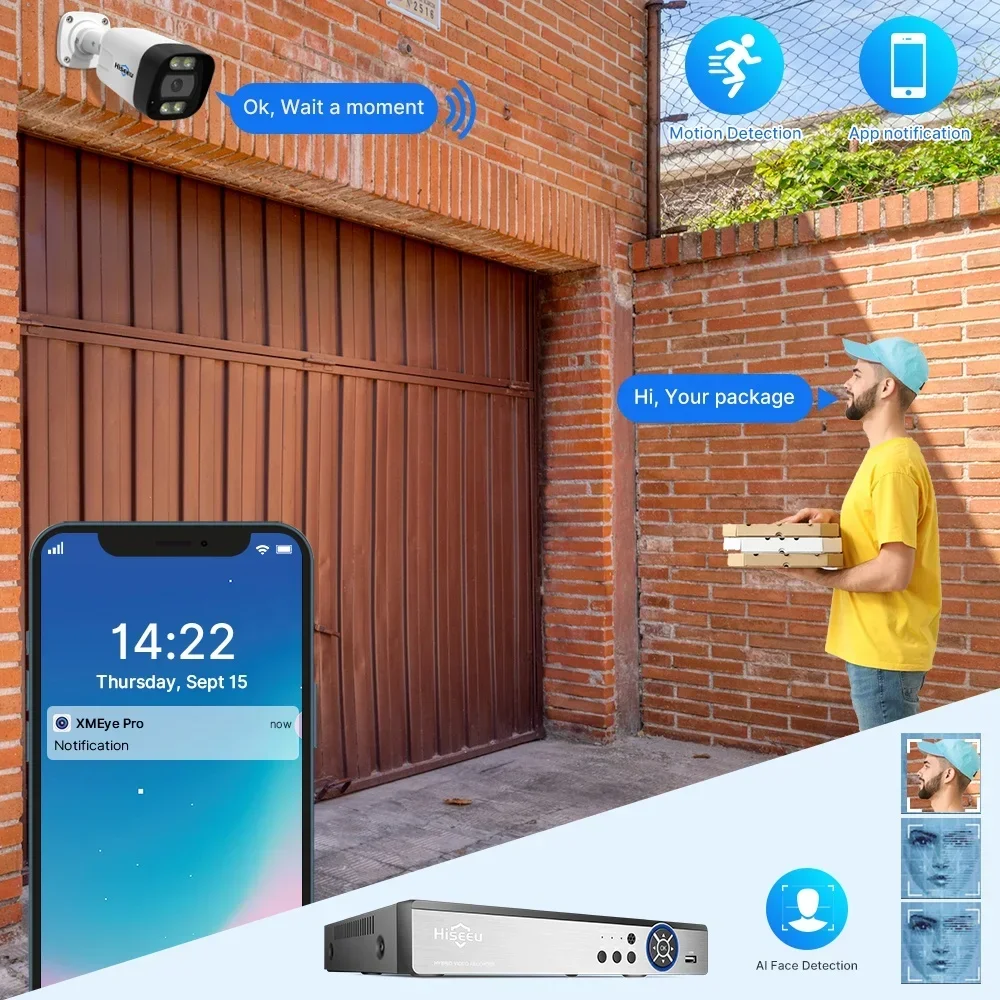 Hiseeu Kit NVR PoE IP 4K a 8 C - Home Security And Camera Systems recensione e prezzo
