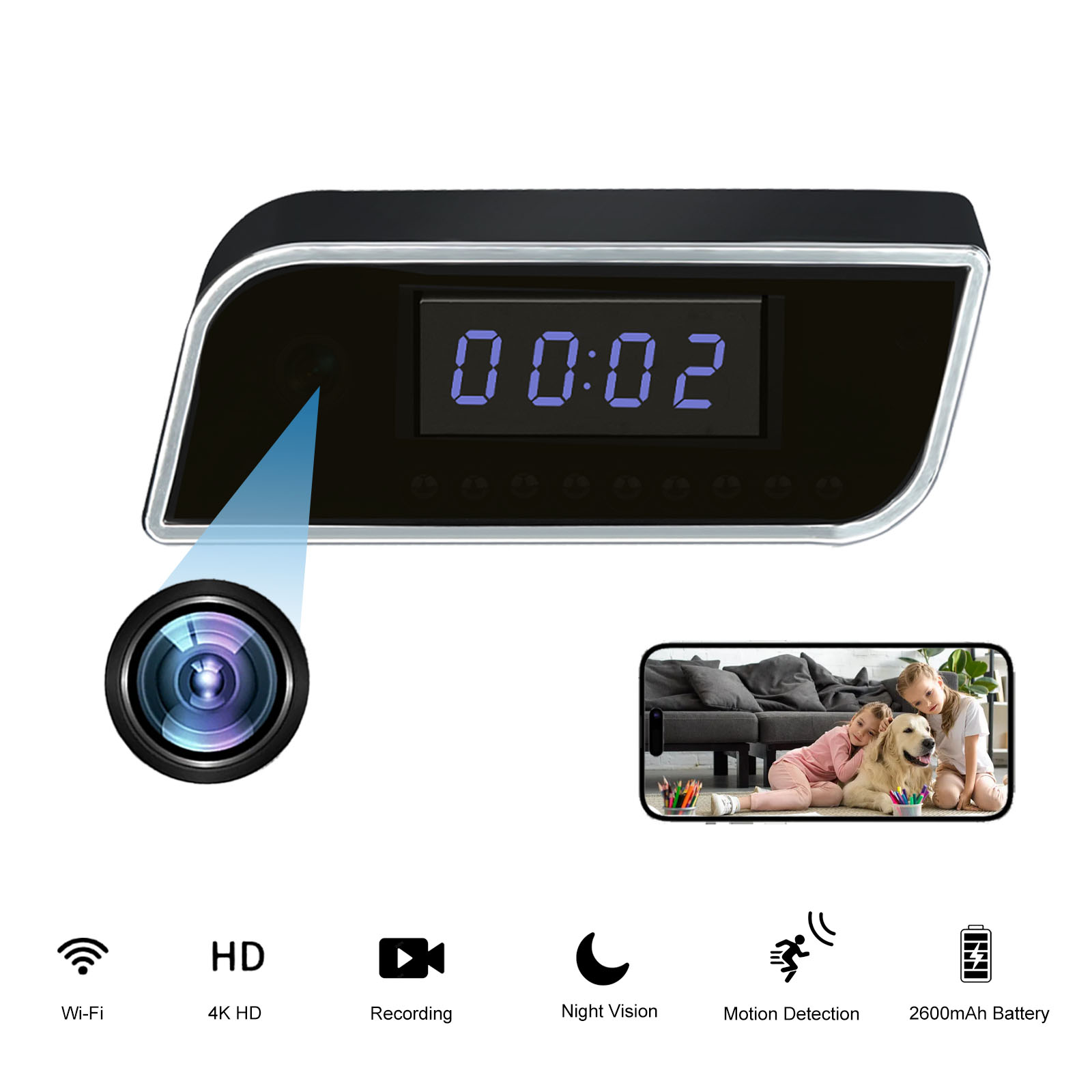 Telecamera con orologio intell - Hidden Camera Clock recensione e prezzo