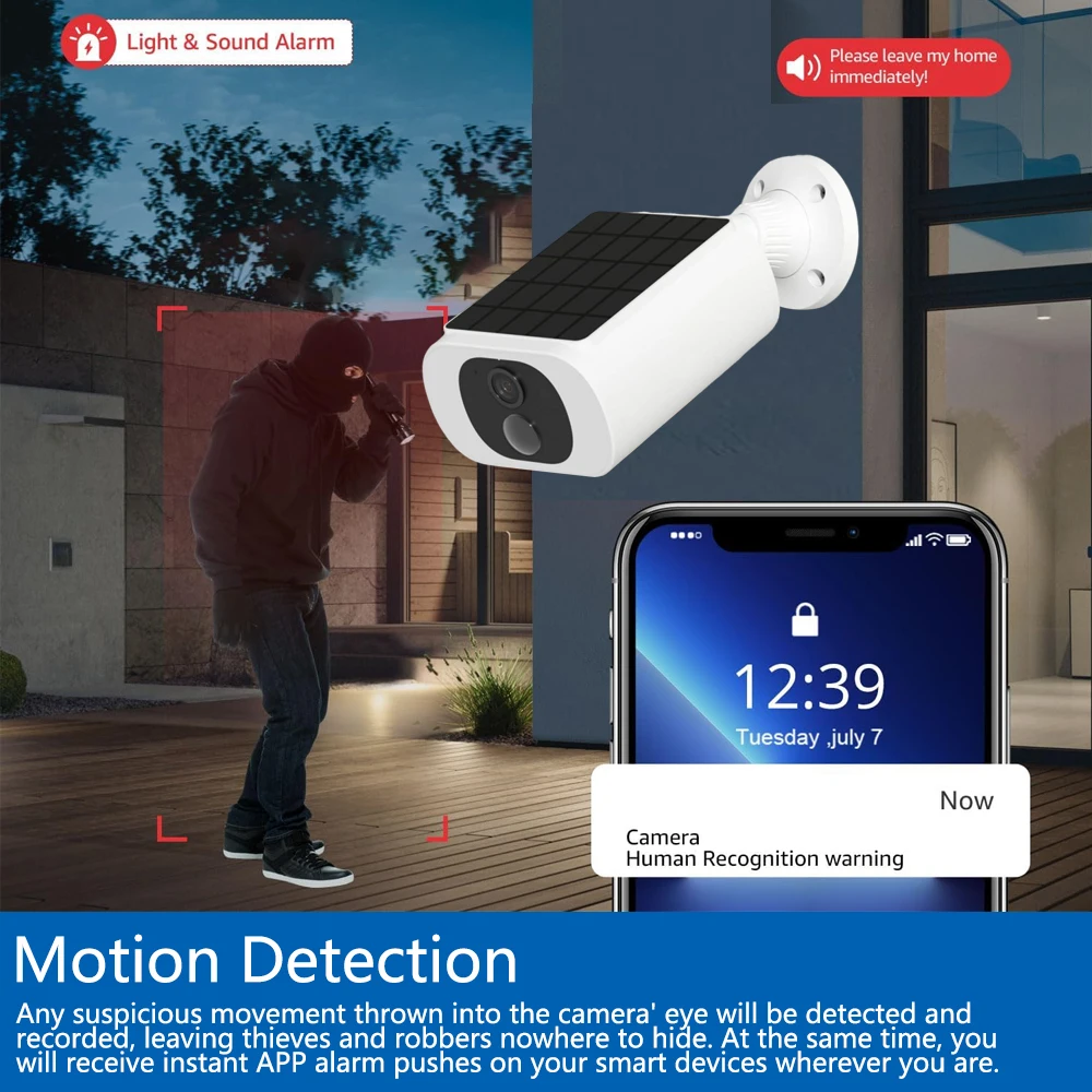 Telecamera di sicurezza solare - Home Security Wireless Camera recensione e prezzo
