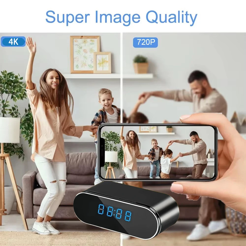 Nuova telecamera WiFi mini oro - Hidden Camera Clock recensione e prezzo