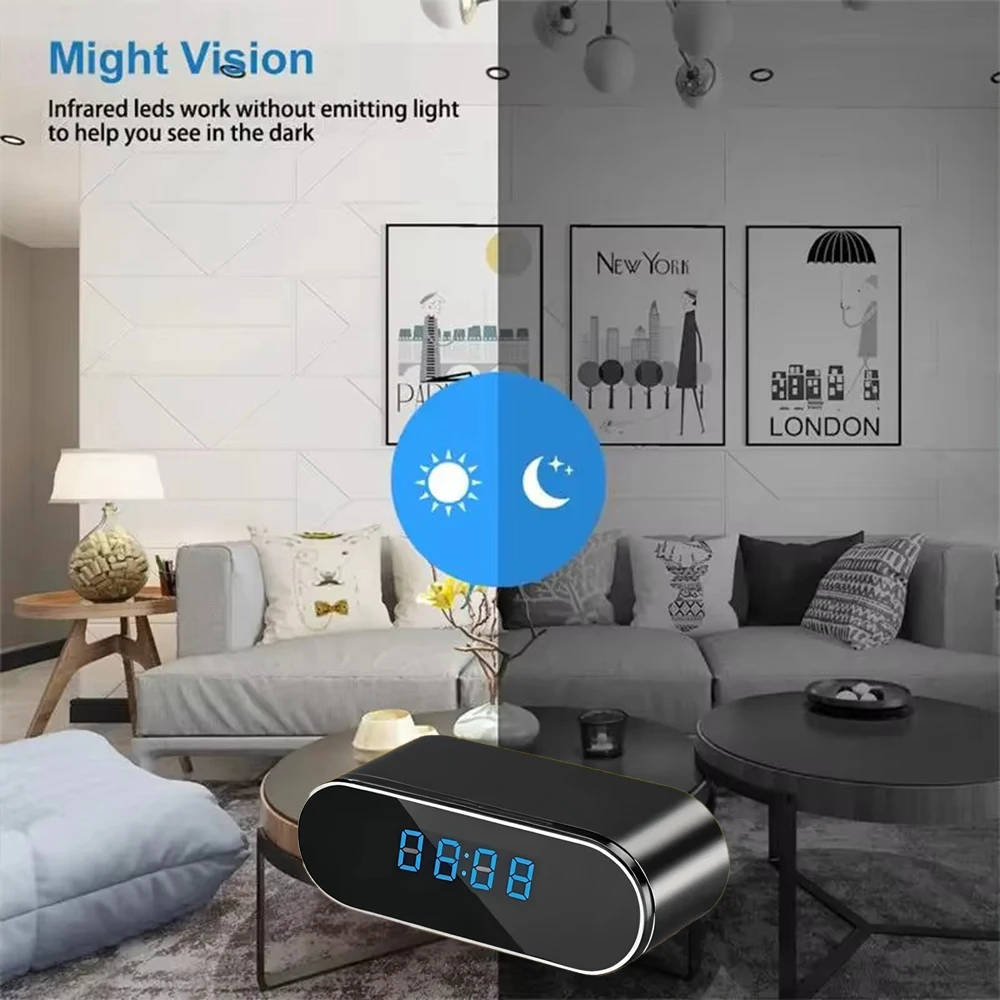 Nuova telecamera WiFi mini oro - Hidden Camera Clock recensione e prezzo